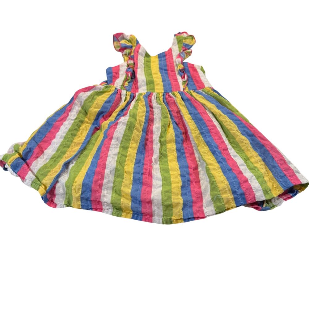 Zunie Girl Toddler Girl 4T Striped Dress 100% Cotton